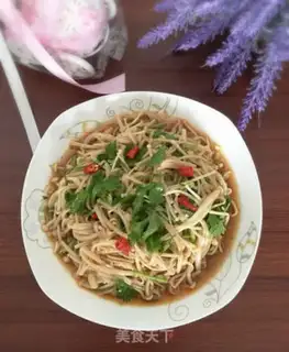 Make Frozen needle mushrooms step 5