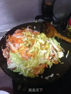 Make Shrimp fried fans step 3