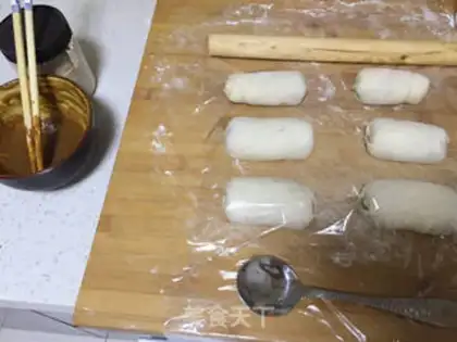 Make Sesame sauce pancakes step 7