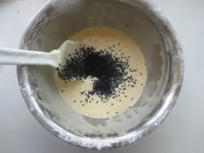 Make Black sesame cake step 6