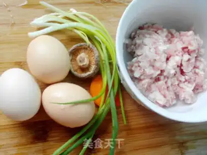 Make Egg steamballs step 0