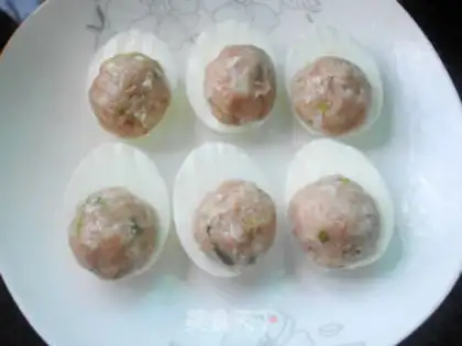 Make Egg steamballs step 4