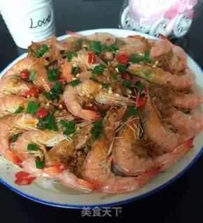 Make Garlic fan shrimp step 9