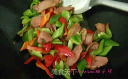 Make Twin pepper fried duck chest step 5