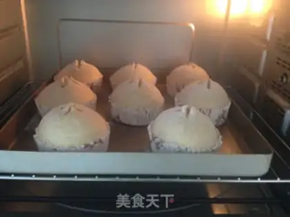 Make All-wheat paper cups of bread step 7