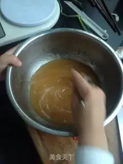 Make A wide moon cake step 1