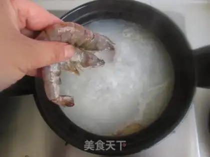 Make Seafood congee step 3