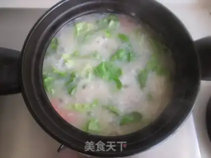 Make Seafood congee step 5