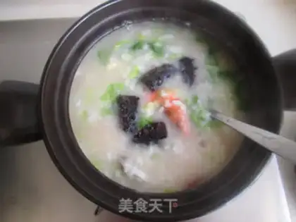 Make Seafood congee step 6