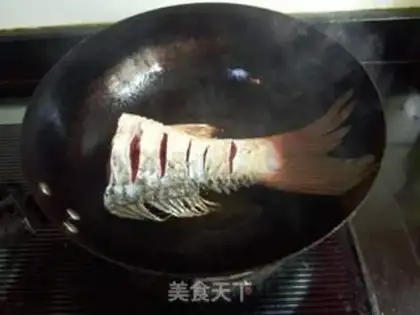 Make Red-burned carp tail step 3