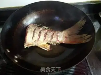 Make Red-burned carp tail step 4