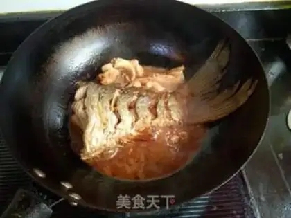 Make Red-burned carp tail step 5
