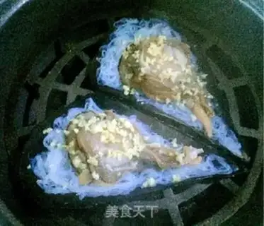 Make Garlic fan steam tape step 7