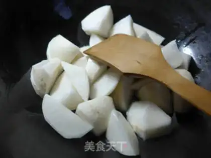 Make Tofu burn radish step 1