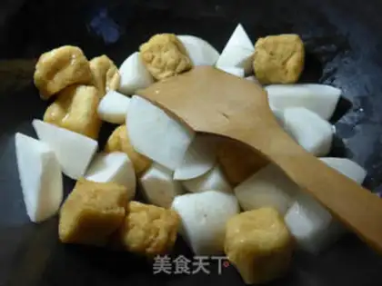 Make Tofu burn radish step 2