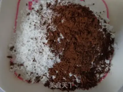 Make Chocolate coconut mooncake step 5