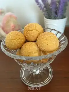 Make Egg yolk ball step 9
