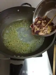 Make Chicken chicken liver soup step 2