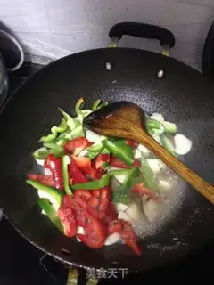 Make Pepper fried abalone mushrooms step 4