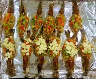 Make Garlic back shrimp step 12