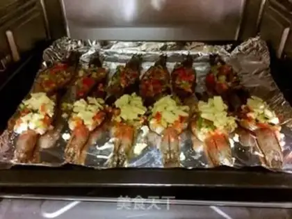 Make Garlic back shrimp step 13