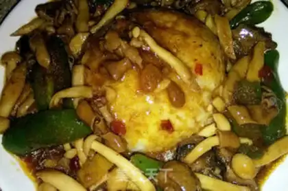 Make Chicken and sea mushrooms step 12