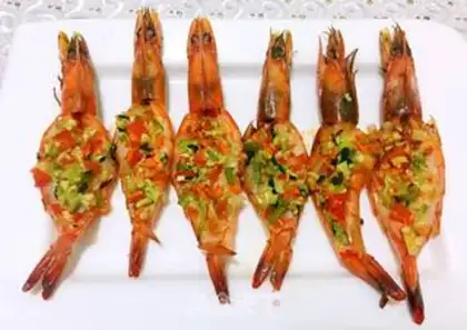 Make Garlic back shrimp step 15