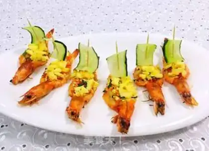 Make Garlic back shrimp step 17