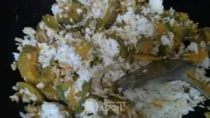 Make Pumpkin scrawny rice step 14