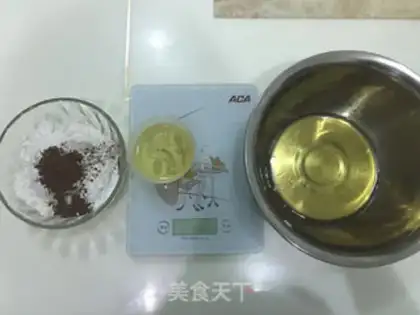 Make Chocolate mooncake step 1