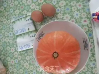 Make Milk pudding pumpkin step 0