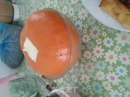 Make Milk pudding pumpkin step 3