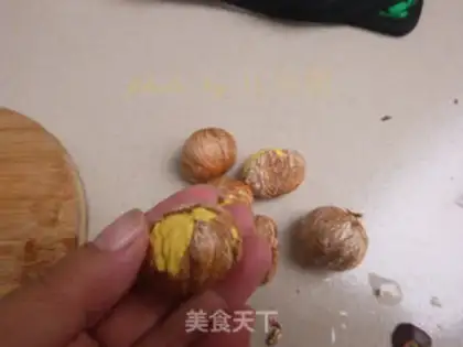 Make Poached chestnuts step 3