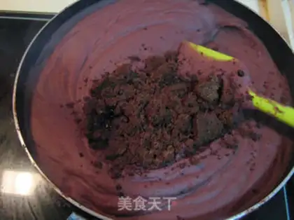 Make Red Bean Sand rose pie step 7