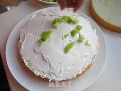 Make Little cream cake step 10
