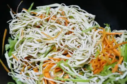 Make Bean peeled carrots step 3