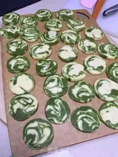 Make Tea marble cookies step 7