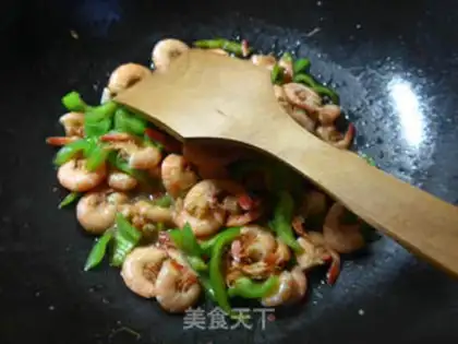 Make Pry pepper fried shrimp step 7