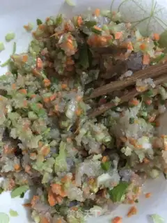 Make Vegetable shrimp balls step 4