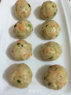 Make Vegetable shrimp balls step 6