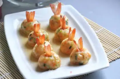 Make Vegetable shrimp balls step 9