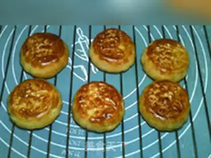 Make A broad taco sesame moon cake step 21