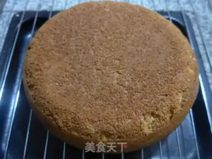 Make Red sugar sponge cake step 13