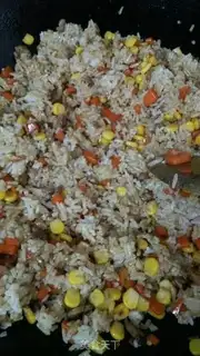Make Corn carrot fried rice step 12