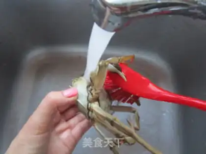 Make Crab congee step 2
