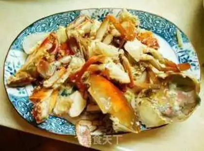 Make Curry peppers and crabs step 19