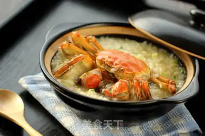 Make Crab congee step 9