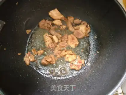 Make The cuisine is fried tofu step 8