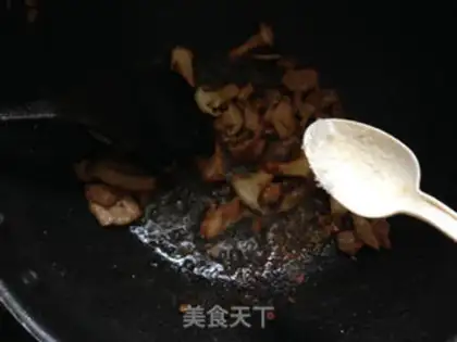 Make The cuisine is fried tofu step 11