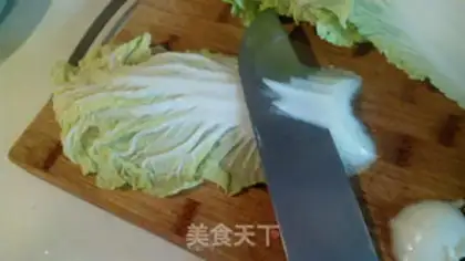 Make A cabbage chickenball bag step 1
